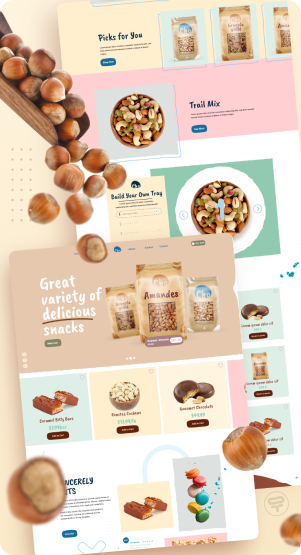 UI design project showcase on mobile screen